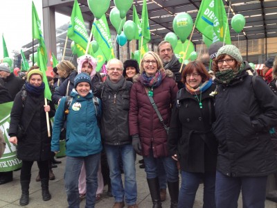 V.l.n.r.: Gesine Fritsche, Claudia Schulz, Constantin Trettler, Rolf Martens, Silke Gajek, Sonja Suntrup, Abdreas, Wegner, Jutta Wegner und Julia Barthel.